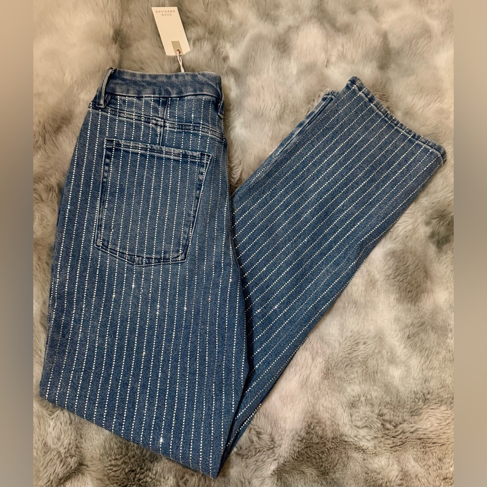 Good American Rhinestone Jeans